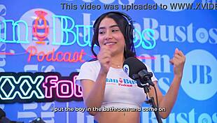 mayraoficial squirts hard on sybian in juan's podcast