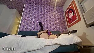 sneaky buttplug tease builds to slow pussy fingering bliss