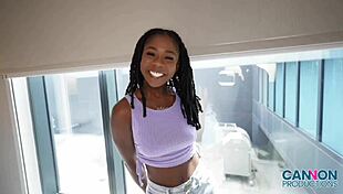 Hazel Grace Gets Railed Bareback By Cannon In Bedroom Cowgirl Doggystyle Creampie