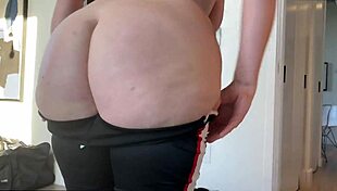 Damn pawg ebony gags deep on huge monster cock!