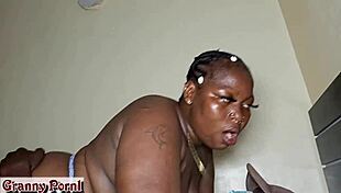 doctor slides big black cock deep curing ebony patient's belly ache