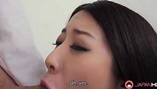 ren yuuki moans loud in uncensored threesome cowgirl and doggystyle