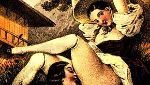 vintage erotic drawings feature antique retro sensual illustrations and poses