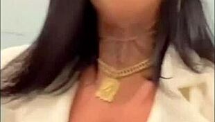 brazilian latina grabs tiny cock and rides big ass on it