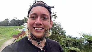 Chun-Li Cosplay Sucks Huge Cock Then Twerks Fat Ass in Public Outdoor Voyeur Spot