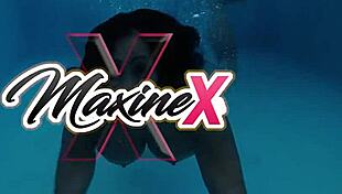 Horny Maxine X Inserts Pantyhose into Asian Pussy Cavity Teasing Wet Lips