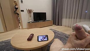 Hey dude your horny stepmom spots you jerkin off and jumps in to make you cum quick like that