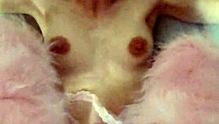 pregnant milf kitty screams riding giant dildo creampie fucked rough in bedroom