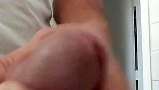 Cock strokage leads to massive cumshot explosion