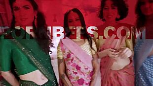 Petite Indian bachelorette party turns hardcore CFNM ass pounding taboo reality