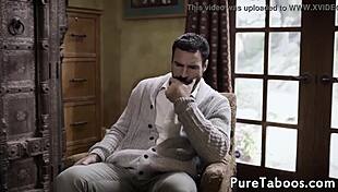 Stepdad Hammers Alaina Kristar's Tight Pussy Doggystyle Hard