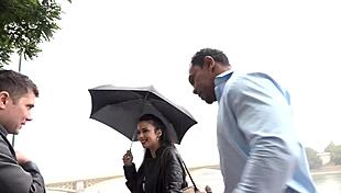 Loser Husband Licks BBC Cum from Wife's Gaped Ass Pussy