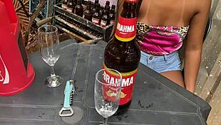 alice's first time on the show she sits on that thick old cock at the bar