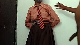 “indian schoolgirl sneaks off after class for hot boyfriend fuck!”