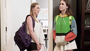 Seducing The Shy Lesbian Nerd Teen Leads To Intense Pussy Licking And Muff Diving Frenzy