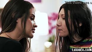 OMG! Gizelle Blanco Spies on Maya Woulfe and Hazel Moore's Steamy Lesbian Fingering!