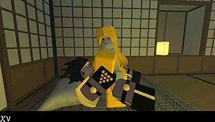 Roblox Girl Wildly Rides Big Cock While Sucking Monster Tits Out