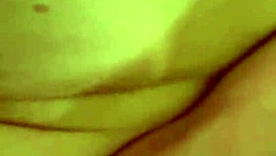 wife's friend bends over kitchen counter for sneaky creampie doggy