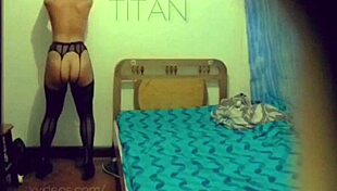 check out this big ass venezolana prostitute in lingerie shaking natural tits for new year hardcore sex