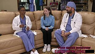 IS THIS RECTAL EXAM JUST A FORMALITY?! Serena Morgan Spreads For It