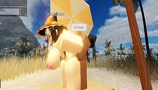 picture a robloxian witch's big tits and ass wrecked by black cock