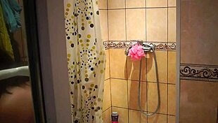 i spied on my brunette girlfriend's shower pee and pussy wash with hidden cam fetish voyeur