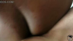 imagine this all-natural ebony beauty riding big white cock hardcore in hotel missionary cowgirl