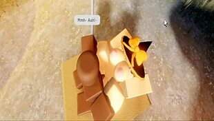 picture a robloxian witch's big tits and ass wrecked by black cock