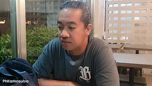 chubby asian milf with big clit pussy gets licked and fucked by roommate