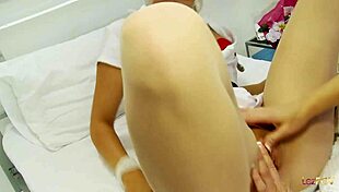 Big Titty NURSE SAVES Patient SUCKING Her CLIT And NIPPLES Intensely