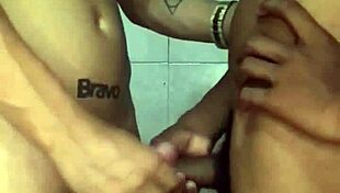 grindr stud flaunts his straight thick massive brazilian cock for cruising