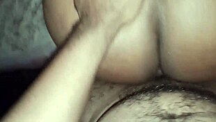 Amateur ebony wife gets bent over for intense homemade pounding while parents nearby