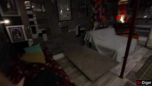 Fucking girlfriend on bed right next to her stepdad risks it all.