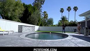 petite teen maya woulfe squirts orgasm on neighbor cock after deepthroat handjob