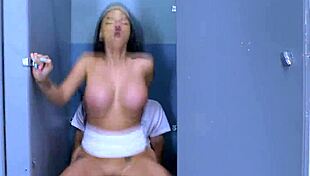 Danny D drills Raven's tight pussy sideways hard