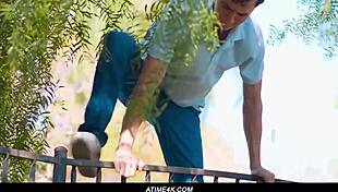 over the gate lulu chu takes josh rivers big cock doggystyle 😈💦