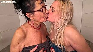 Shower Fisting Frenzy: Lesbians Stretch Pussy Limits Together
