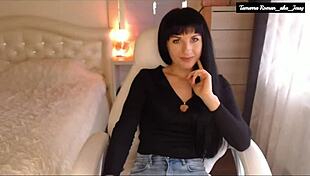 tamarra romans sexy jeans tease turns to ass wiggle strip and clit fingering