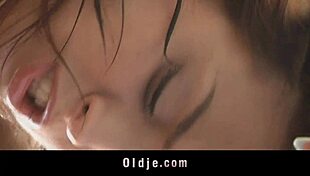 sweet redhead teen sucks hungarian old man cock poolside