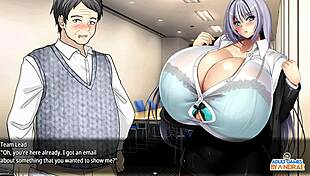 i'm sae mizuki showin' off my huge tits at work in 3d ep7