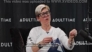 Pornstars strip bare then wildly share massive cocks