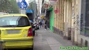 wanna see this euro slut flash her goods for cash in public sex?