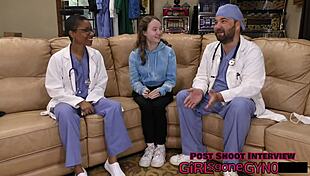 IS THIS RECTAL EXAM JUST A FORMALITY?! Serena Morgan Spreads For It