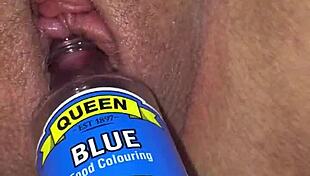 wife teases swollen clit with close up suction play homemade juicy mature style