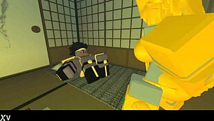 Roblox Girl Wildly Rides Big Cock While Sucking Monster Tits Out