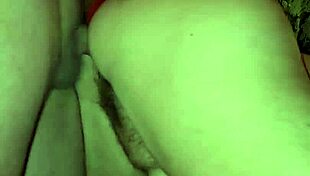 Milf's big ass bent over oozes fresh creampie after doggystyle pounding