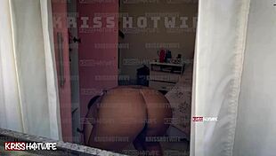 Puta casada caught red-handed masturbating to her own big cock pounding video