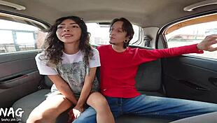 Watch this skinny petite 18+ uber girl get roughly fucked inside