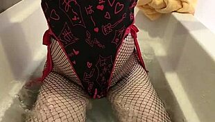 wanna see my huge pierced nipple maid flash her big ass and buttplug in homemade bath