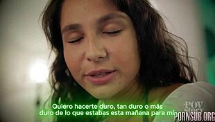 What if the man of the house seduced his petite latina milf mother-in-law with creampie taboo?